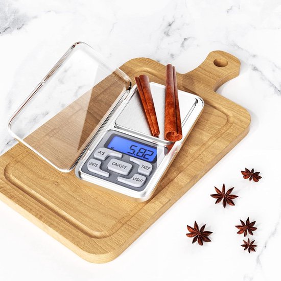Electronic kitchen scale - Kitchen scale - 500g/0.01g - Food scale - Stainless steel household scale - With display and tare function - Suitable for food, jewelry, coffee bags, etc. - Image 2
