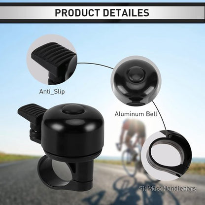 Bicycle Bell - Mountain Bike Vintage Mini Bicycle Bell - Loud - Anti-MTB Racing Bike Bell - Suitable for Children and Adults - Image 2