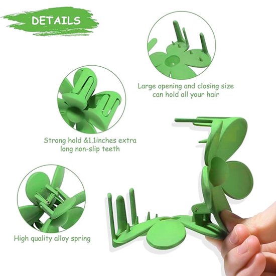 Flower clip - Sweet temperament hair clip - Fresh women's hair clip - Candy color - 8 pieces - Image 3