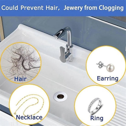 Bathroom Drain Filters - For 1.2-1.6 Inch Drain Holes - Small 1 Inch Conical Stainless Steel Filter - Pack of 4 - Image 2