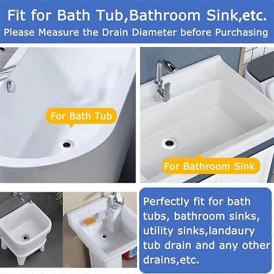 Bathroom Drain Filters - For 1.2-1.6 Inch Drain Holes - Small 1 Inch Conical Stainless Steel Filter - Pack of 4 - Image 3