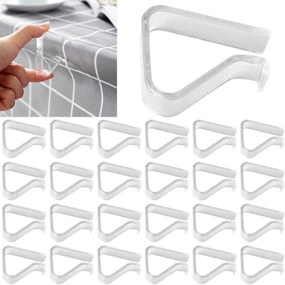 Transparent tablecloth clips - windproof tablecloth clips - Christmas family wedding party tablecloth clips - 24 pieces