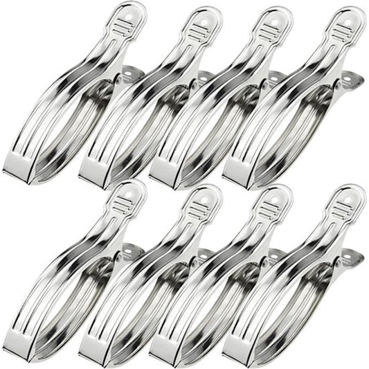 Clothes pegs - Open windproof clips - Clothes pegs - Sock racks - Quilt drying clips - 8 pieces