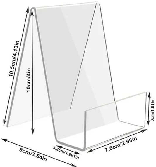 Transparent bookcase - Acrylic display rack - for books, photos, brochures - Set of 12 - Image 3