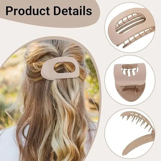 Hair Clips - Flat Hair Clips - Strong Grip Hair Clips with Inner Teeth - Strong Grip Side Hair Clips - 4 Pieces - Image 2