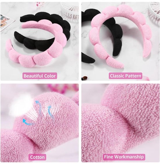 Headband - for face washing or facial care - Headband - Soft cosmetic headband for face washing, facial mask and skin care - Image 4