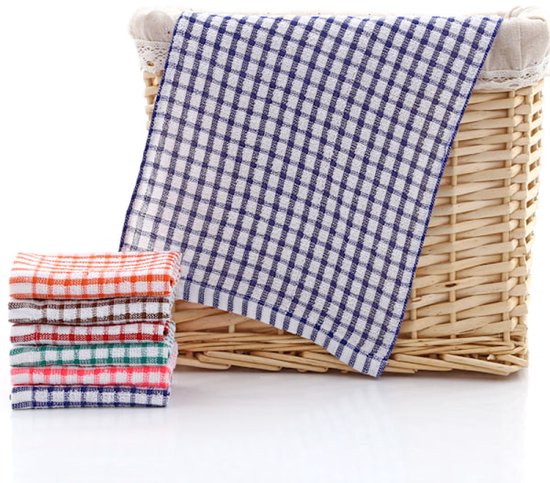 Tea towels - Cotton kitchen towels - Absorbent clean - Tea towels - Kitchen - 6-pack - Image 2