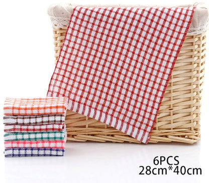 Tea towels - Cotton kitchen towels - Absorbent clean - Tea towels - Kitchen - 6-pack - Image 3