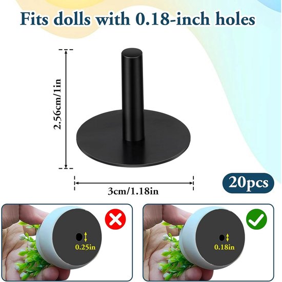 20-Piece Rubber Duck Holder - Black Car Duck Holder - Car with Self-Adhesive Duck Pads for Dashboard Display Duck Accessories (Rubber Duck Not Included) - Image 2
