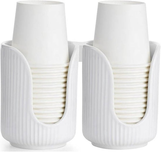 Ceramic countertop cup holder - Bathroom cup holder - Small countertop accessory - For sinks, bathrooms, kitchens and dining rooms