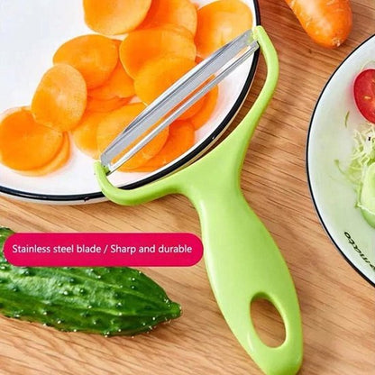Green vegetable grater - vegetable cutter cabbage grater - stainless steel fruit and vegetable peeler cabbage grater - kitchen essential family restaurant 18*12cm - Image 4