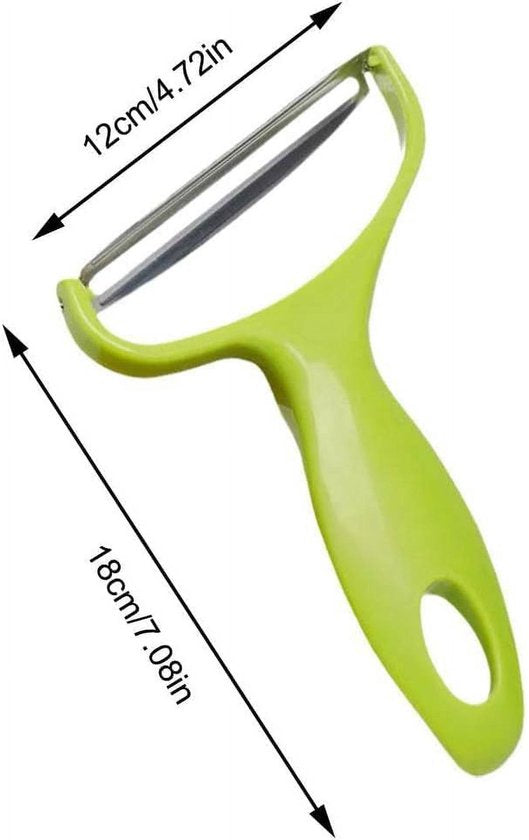 Green vegetable grater - vegetable cutter cabbage grater - stainless steel fruit and vegetable peeler cabbage grater - kitchen essential family restaurant 18*12cm - Image 5