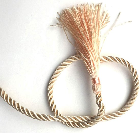 Soft and Silky Strong Braided Twisted Rope - 32 Feet 8mm (1/3") Diameter - 10 Meters Strong Multi-Purpose Hemp Rope, Shiny Rope - Image 2