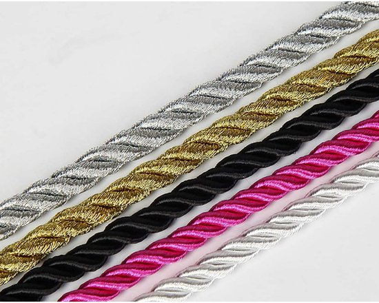 Soft and Silky Strong Braided Twisted Rope - 32 Feet 8mm (1/3") Diameter - 10 Meters Strong Multi-Purpose Hemp Rope, Shiny Rope - Image 3