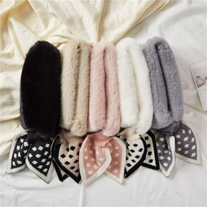 Warm scarf for autumn and winter - Soft and comfortable women's scarf with dotted pattern - Fashionable and versatile winter scarf for everyday use（Grey） - Image 6
