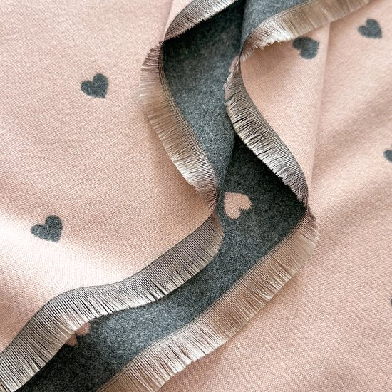 Women's scarf - Long scarf - Double-sided warm blanket - Suitable for spring, autumn and winter - 185*65cm - Pink - Image 2