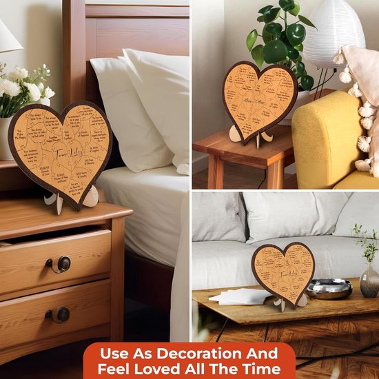Heart-shaped puzzle - a wooden gift for a first anniversary - perfect for a boyfriend/girlfriend or husband/wife. - Image 4