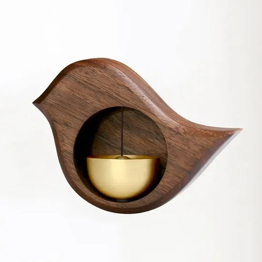 Wind chime - Magnetic wind chime - Wooden doorbell - Wooden shop bell - For opening doors (Bird)