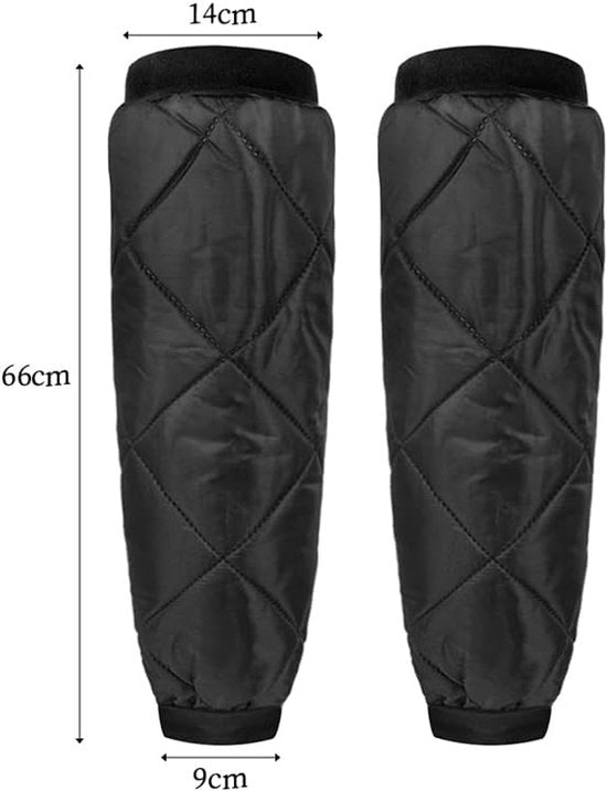 Insulated leg protectors for motorcycle riding - Windproof and waterproof leg protectors - Warm knee protectors for skiing and motorcycling in winter - Image 2