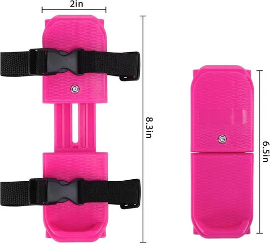 Adjustable Kids' Skates - Double Blade for Stability - With Straps & Shoe Size 16-21 - Blue - Image 2