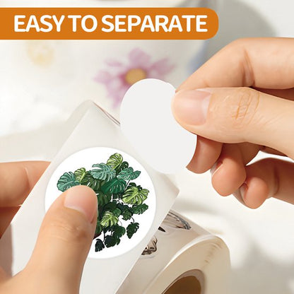 Stickers - 500 sheets - Journaling stickers - Plant stickers - 14 sheets of reusable green stickers with plant curls - Image 3