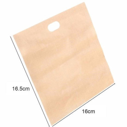 Toaster Bags - Pack of 10 - Reusable Toaster Bags - Heat Resistant Non-Stick Toaster Bags - For Baking Cheese and Snacks - 16.5 x 16 cm - Image 5