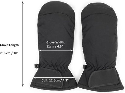 Gloves - Winter ski gloves for men and women - Non-slip - Thick - Warm - Waterproof - Suitable for cycling in cold weather - Sizes S/M - Image 5
