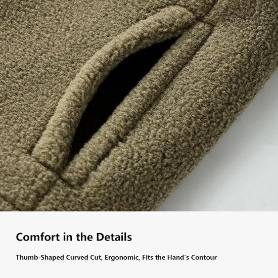 Gloves - Half-finger gloves - Warm winter gloves - Suitable for commuting, office work and driving - Green - Image 2