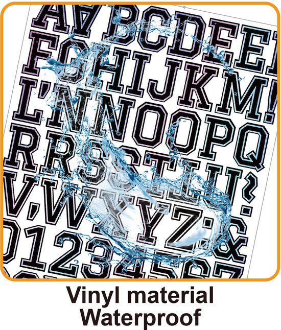 Letter stickers - 10-sheet vinyl letter stickers - 1.5-inch self-adhesive alphabet and number stickers - waterproof - suitable for mailboxes, windows, doors, cars, boats, house numbers (Style A) - Image 5