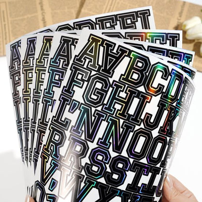 Letter stickers - 10-sheet vinyl letter stickers - 1.5-inch self-adhesive alphabet and number stickers - waterproof - suitable for mailboxes, windows, doors, cars, boats, house numbers (Style A) - Image 6