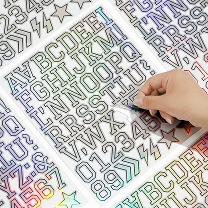 Letter stickers - 10-sheet vinyl letter stickers - 1.5-inch self-adhesive alphabet and number stickers - waterproof - suitable for mailboxes, windows, doors, cars, boats, house numbers (Style B) - Image 6