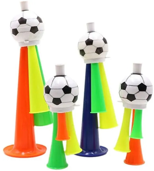 Football Horn for Fans - Stadium Cheering Accessories - Set of 3 - Sports Horn Toy - Football Horn Football | Football | Soccer (with cord) - Image 2