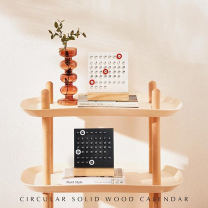 Perpetual calendar - Wooden desk calendar stand - Acrylic desk calendar - Suitable for living room, office, shop, bar - Display of week, month and day (black) - Image 4