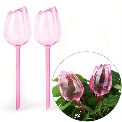 Automatic Watering Balls - 4 Pieces - Tulip-Shaped Automatic Watering Balls - Plant Waterers - Plastic Watering Balls - Suitable for Indoor and Outdoor Plants - Image 2