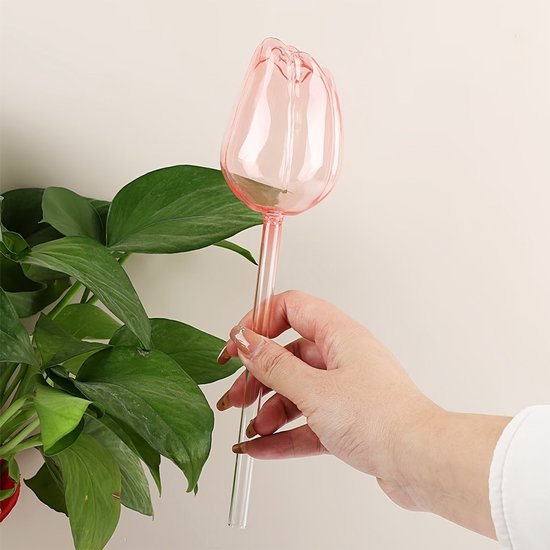 Automatic Watering Balls - 4 Pieces - Tulip-Shaped Automatic Watering Balls - Plant Waterers - Plastic Watering Balls - Suitable for Indoor and Outdoor Plants - Image 3