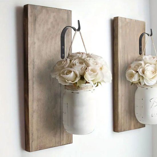 Hanging hooks - Set of 4 - Wall mounting - Suitable for bird feeders - Black - Suitable for indoor and outdoor use - Image 5