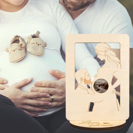 Memorial Photo Frame - Baby Ultrasound Memorial Frame - Newborn Memorial Stand - Style A - Image 4