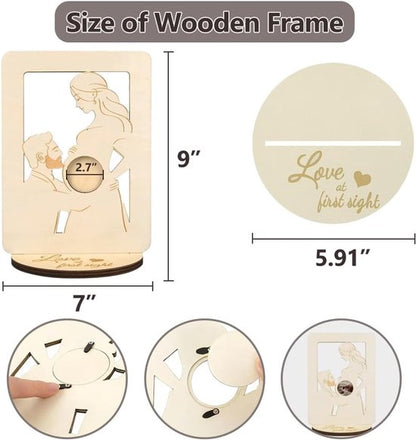 Memorial Photo Frame - Baby Ultrasound Memorial Frame - Newborn Memorial Stand - Style A - Image 5