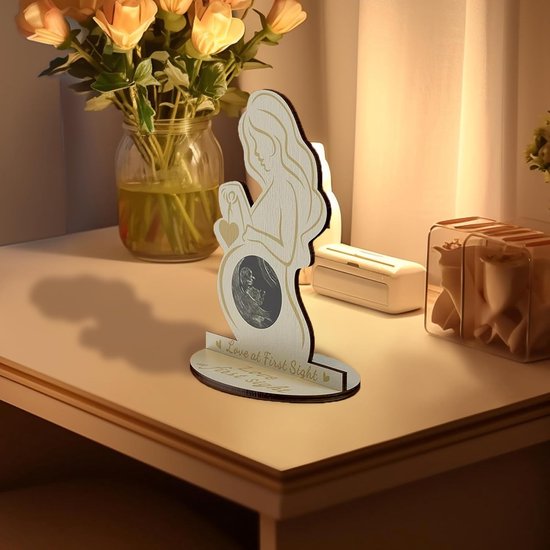 Memorial Photo Frame - Baby Ultrasound Memorial Frame - Newborn Memorial Stand - Style B - Image 3