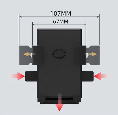 Phone Stand - Bike Phone Holder - Anti-slip Design - Lock in One Second - 360° Rotation - Suitable for Bicycle and Motorcycle Handlebars from 15mm to 28mm, Compatible with Smartphones from 4.7 to 7.1 Inches - Black - Image 2