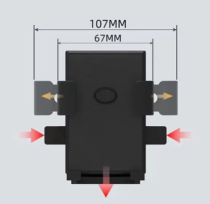 Phone Stand - Bike Phone Holder - Anti-slip Design - Lock in One Second - 360° Rotation - Suitable for Bicycle and Motorcycle Handlebars from 15mm to 28mm, Compatible with Smartphones from 4.7 to 7.1 Inches - Black - Image 2