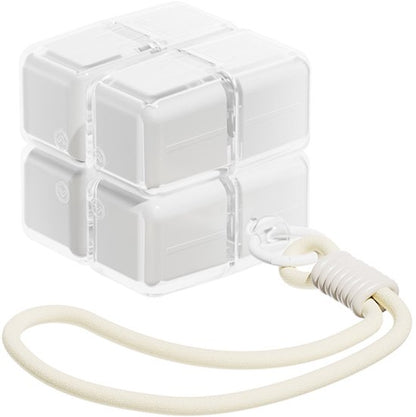 Medicine box - 7-day medicine box - Weekly pill box - Portable pill box for travel - Easy to open - 8 compartments - For storing vitamins and medicines - White