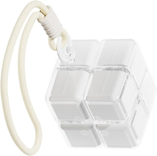 Medicine box - 7-day medicine box - Weekly pill box - Portable pill box for travel - Easy to open - 8 compartments - For storing vitamins and medicines - White - Image 2