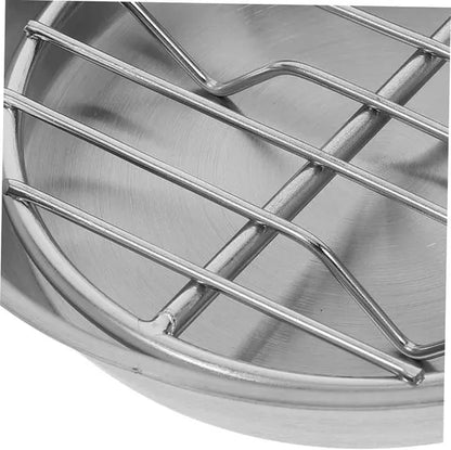Baking tray for air fryer - Air fryer baking pan - Air fryer accessories - Baking tray with rack - Made of 304 stainless steel - 12 cm - Image 2