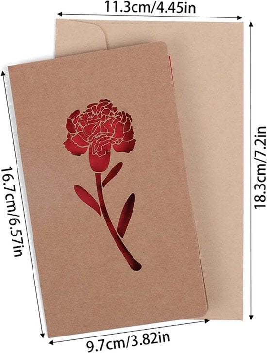 Set of 6 Valentine's Day Envelopes - Valentine's Day and Mother's Day Cards - Hollowed Heart Flowers - Birthday Party Supplies - Wedding Invitations - Image 4