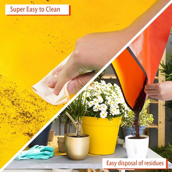 Houseplant Transplant Mat – Foldable and Portable Transplanting Mat to Prevent Soil Spills – Ideal for Succulents – Garden Gift for Plant Lovers (27" x 27") - Image 3
