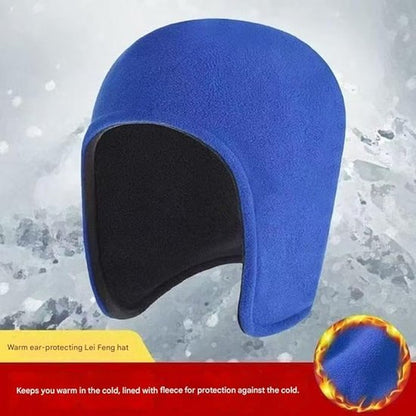 Winter hat for men and women – Thermal, windproof hat with ear flaps, ideal for sleeping, motorcycling and outdoor activities (Blue) - Image 3