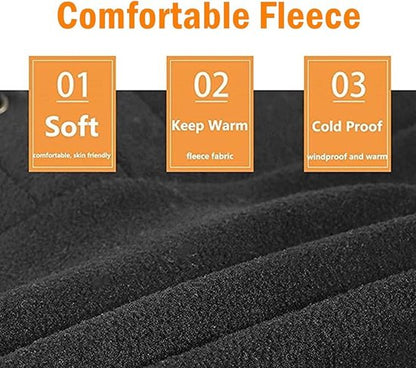 Windproof Hat – Warm Fleece Ski Mask & Winter Mask – Face & Neck Protector for Cold Weather – Suitable for Motorcycling, Cycling & Outdoors – Unisex（Black） - Image 2