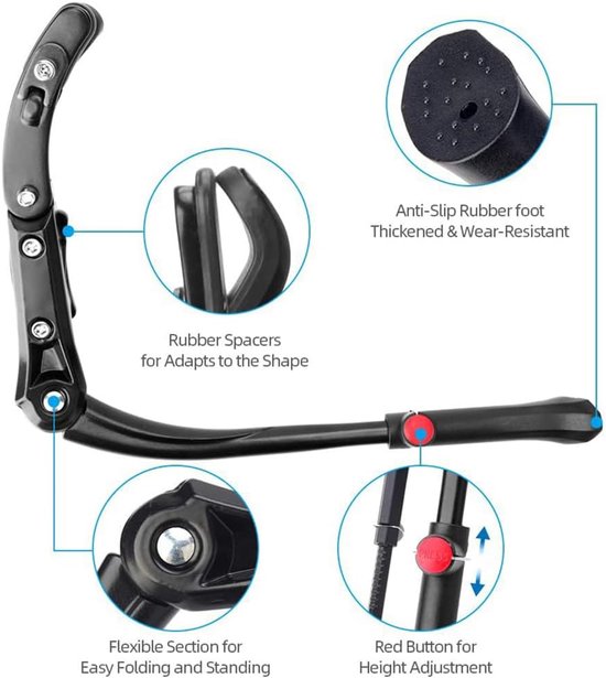 Bicycle stand - Adjustable bicycle stand - Bicycle support - Suitable for wheels from 24 to 29 inches - Image 7