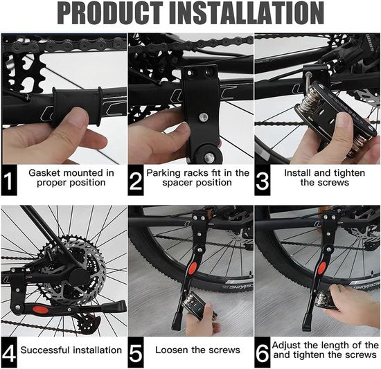 Bicycle stand - Adjustable bicycle stand - Anti-wear stand Bicycle stand 20-27.5 inch wheels - Image 5